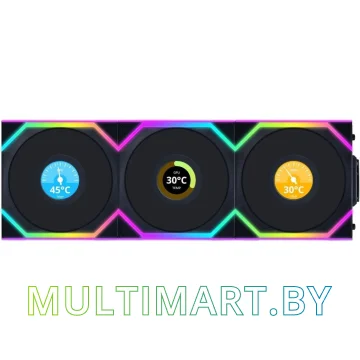 Набор вентиляторов Lian Li Uni Fan SL 120 Wireless LCD (G99.12SLLCD1W3B.R0)